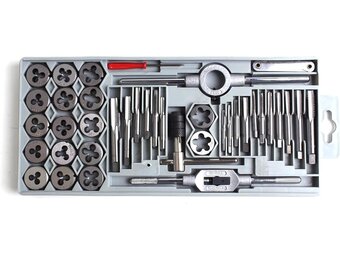 GSR Gustav Stursberg Schroefdraadsnijset 40-delig M3-M12 + BSP 1/8 inch zilver