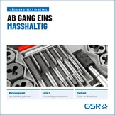 GSR Gustav Stursberg Schroefdraadsnijset 40-delig M3-M12 + BSP 1/8 inch zilver