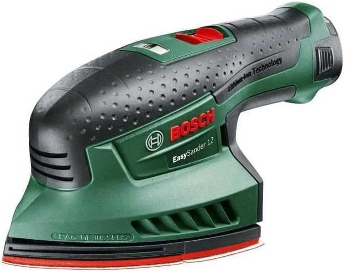 Bosch Home and Garden EasySander 12 Multischuurmachine met accu, zonder accu, 12 volt systeem, in kartonnen doos.