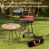 Herogo Grillbestekset, 6-delige roestvrijstalen grillaccessoires met draagtas
