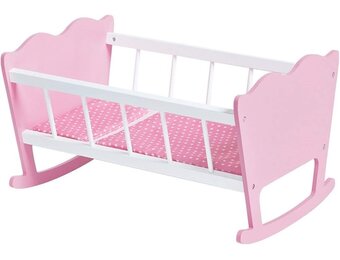 Pinolino 253414 Poppenwieg 'Jasmine' Compleet 4-delig roze