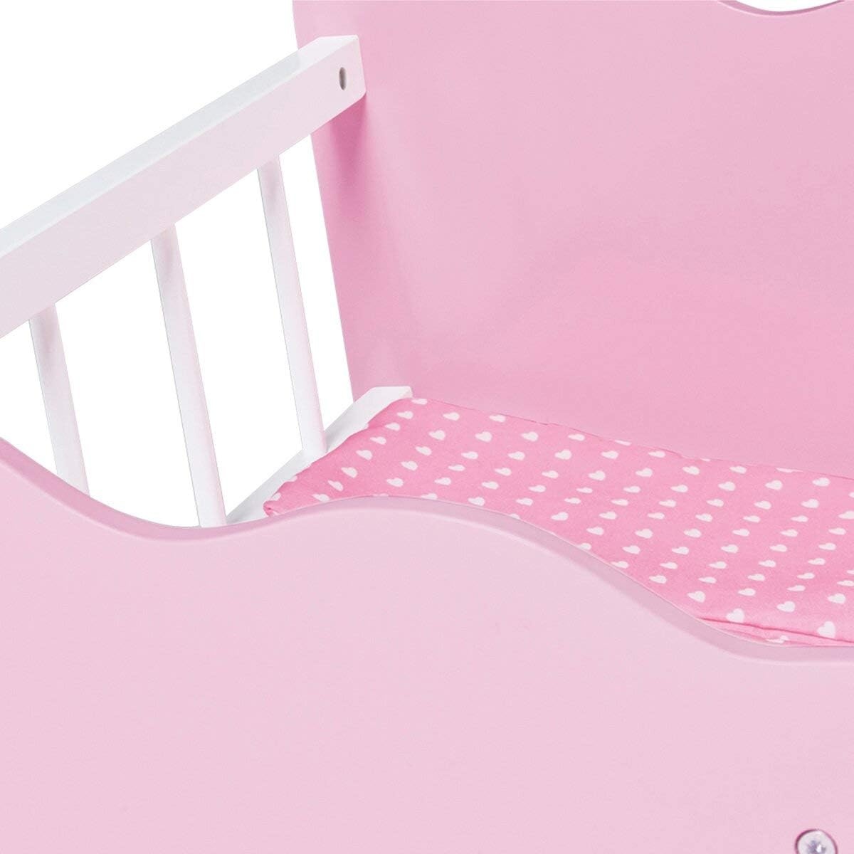 Pinolino 253414 Poppenwieg 'Jasmine' Compleet 4-delig roze