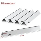 GFTIME 43,4 cm flavorizer bars voor Weber Genesis II/LX 300 Serie II E-310, II E-330, II E-335, II S-335, II LX S/E-340, Genesis II 210, LX 240 (2017 en Newer), verwarmingsplaten voor Weber