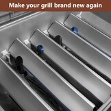 GFTIME 43,4 cm flavorizer bars voor Weber Genesis II/LX 300 Serie II E-310, II E-330, II E-335, II S-335, II LX S/E-340, Genesis II 210, LX 240 (2017 en Newer), verwarmingsplaten voor Weber