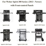 GFTIME 69787 brander & 7636 flavorizer bar voor Weber Spirit I 300-serie, Spirit E310 S310 E320 S320 E330 S330 (met voorste branderknoppen), reserveonderdelen voor Weber 310 Classic, Spirit LX 310