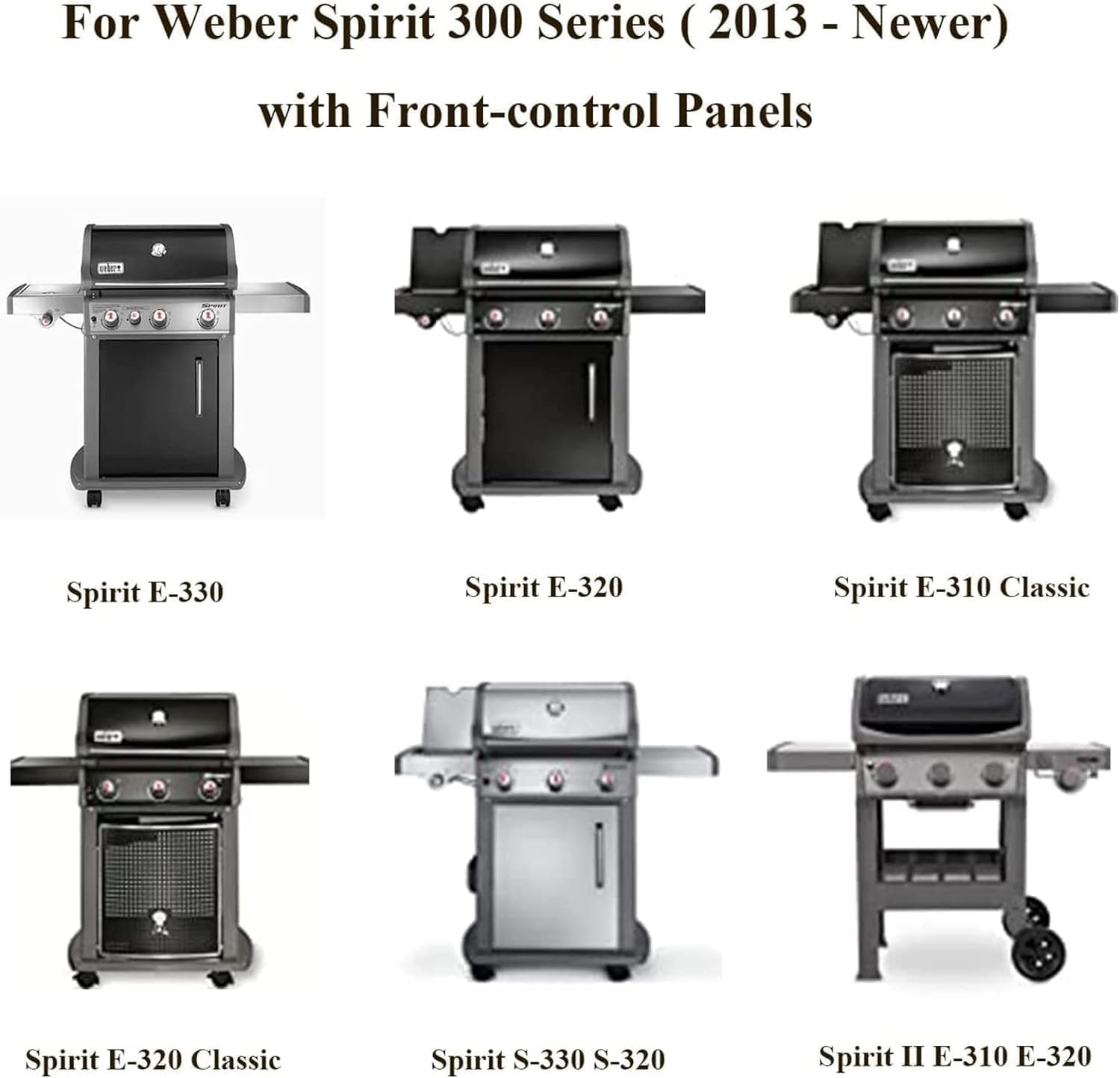 GFTIME 69787 brander & 7636 flavorizer bar voor Weber Spirit I 300-serie, Spirit E310 S310 E320 S320 E330 S330 (met voorste branderknoppen), reserveonderdelen voor Weber 310 Classic, Spirit LX 310