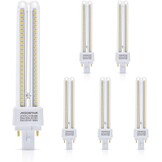 Aigostar Pack van 5 PLC 2U lampen, 15W Mais G24 buis, Neutraal Wit Licht 4000K, 1540lm, Niet verstelbaar