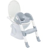 THERMOBABY - De loo WC-verloopstuk - Smart, leuk en hygiënisch - verstelbare voeten - antislip stappen - compact opvouwbaar - vanaf 18 maanden - gemaakt in Frankrijk - Charmgrijs