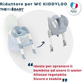 THERMOBABY - De loo WC-verloopstuk - Smart, leuk en hygiënisch - verstelbare voeten - antislip stappen - compact opvouwbaar - vanaf 18 maanden - gemaakt in Frankrijk - Charmgrijs