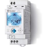 finder 12.81.8.230.000 ASTRO-timer met astro programma 1 kanaal NFC,Grijs