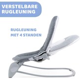 Chicco - Wipstoel Hooplà - 0 tot 18 kg - Verstelbaar naar Kinderstoel - Kantelbare Rugleuning - Inclusief Speelboog - 4 Wielen - Grijs (Titanium)