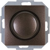 Kopp PARIS Druk-wisselschakelaar-dimmer met draaischakelaar, arctisch wit, voor 7-110 W gloeilampen en 3-35 W led, dimbare lichtschakelaar voor transformatoren, fasedimmer met softgrip