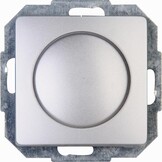 Kopp PARIS Druk-wisselschakelaar-dimmer met draaischakelaar, arctisch wit, voor 7-110 W gloeilampen en 3-35 W led, dimbare lichtschakelaar voor transformatoren, fasedimmer met softgrip