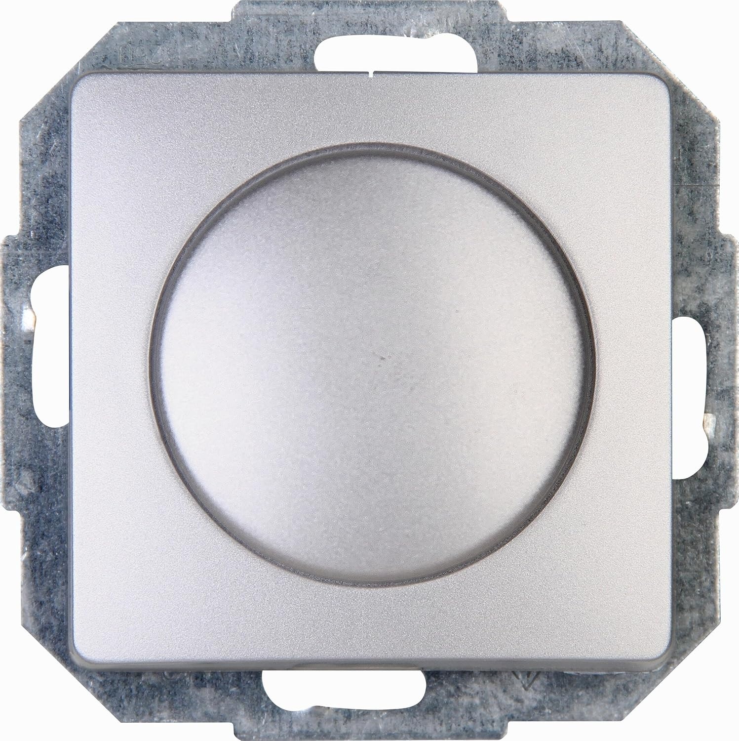 Kopp PARIS Druk-wisselschakelaar-dimmer met draaischakelaar, arctisch wit, voor 7-110 W gloeilampen en 3-35 W led, dimbare lichtschakelaar voor transformatoren, fasedimmer met softgrip