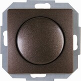 Kopp PARIS Druk-wisselschakelaar-dimmer met draaischakelaar, arctisch wit, voor 7-110 W gloeilampen en 3-35 W led, dimbare lichtschakelaar voor transformatoren, fasedimmer met softgrip