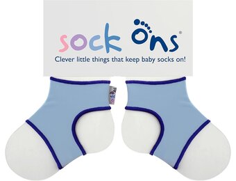 Sock Ons Sokkenhouders voor Baby's - Lichtblauw - 0-6 Maanden