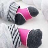 Sock Ons Sokkenhouders voor Baby's - Lichtblauw - 0-6 Maanden