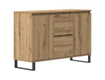 vidaXL Dressoir 101,5x35x70 cm bewerkt hout artisanaal eikenkleurig
