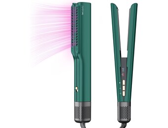PARWIN PRO BEAUTY Air Stijltang, ionische stijltang, droog en nat, zonder verwarmingsplaten, geen schade door hitte, voor lang haar en lang haar (35 - 75 cm)
