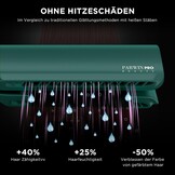 PARWIN PRO BEAUTY Air Stijltang, ionische stijltang, droog en nat, zonder verwarmingsplaten, geen schade door hitte, voor lang haar en lang haar (35 - 75 cm)