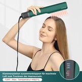 PARWIN PRO BEAUTY Air Stijltang, ionische stijltang, droog en nat, zonder verwarmingsplaten, geen schade door hitte, voor lang haar en lang haar (35 - 75 cm)