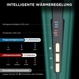 PARWIN PRO BEAUTY Air Stijltang, ionische stijltang, droog en nat, zonder verwarmingsplaten, geen schade door hitte, voor lang haar en lang haar (35 - 75 cm)