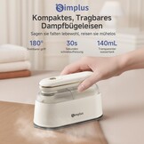 SIMPLUS Stoomstrijkijzer, draagbaar