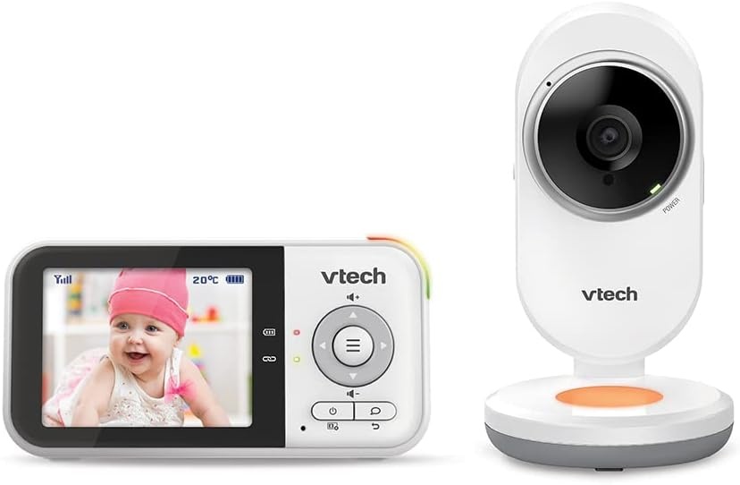 VTech - BM3254 – Babyfoon Video Clear Plus – nachtlampje en slaapliedje – display 2,8 inch – babyfoon audio – versie FR