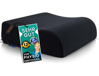 Comfortabele Stoelverhoger Volwassenen - OEKO-TEX hoes - Vormvast, 13 cm dik zitkussen - Perfect voor autostoel, bureaustoel kussen, opstahulp - Premium stoelkussen verhoging - DYNMC YOU - Zwart