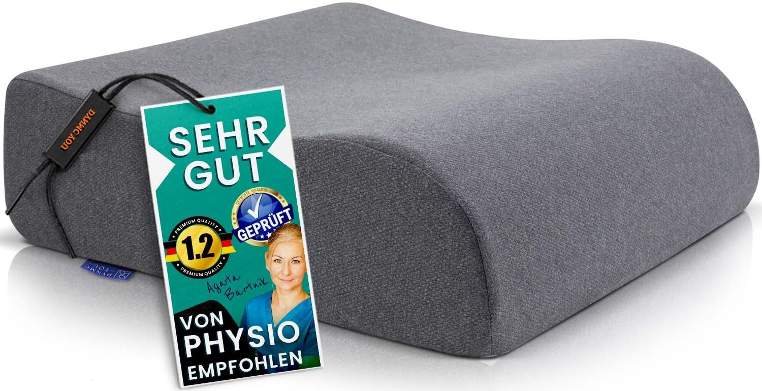 Comfortabele Stoelverhoger Volwassenen - OEKO-TEX hoes - Vormvast, 13 cm dik zitkussen - Perfect voor autostoel, bureaustoel kussen, opstahulp - Premium stoelkussen verhoging - DYNMC YOU - Zwart