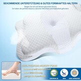 CHxxy Traagschuim kussen, cervisch kussen voor nek- en schouderpijn, ergonomisch contourbed, zacht voor zijslaap, stomach en rug