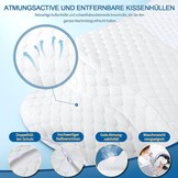 CHxxy Traagschuim kussen, cervisch kussen voor nek- en schouderpijn, ergonomisch contourbed, zacht voor zijslaap, stomach en rug