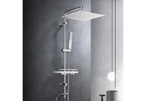 Regendouche Systeem RVS 30x30cm Chroom - 41% Korting