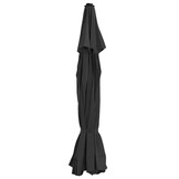vidaXL Vervangingsdoek voor parasol 500 cm zwart