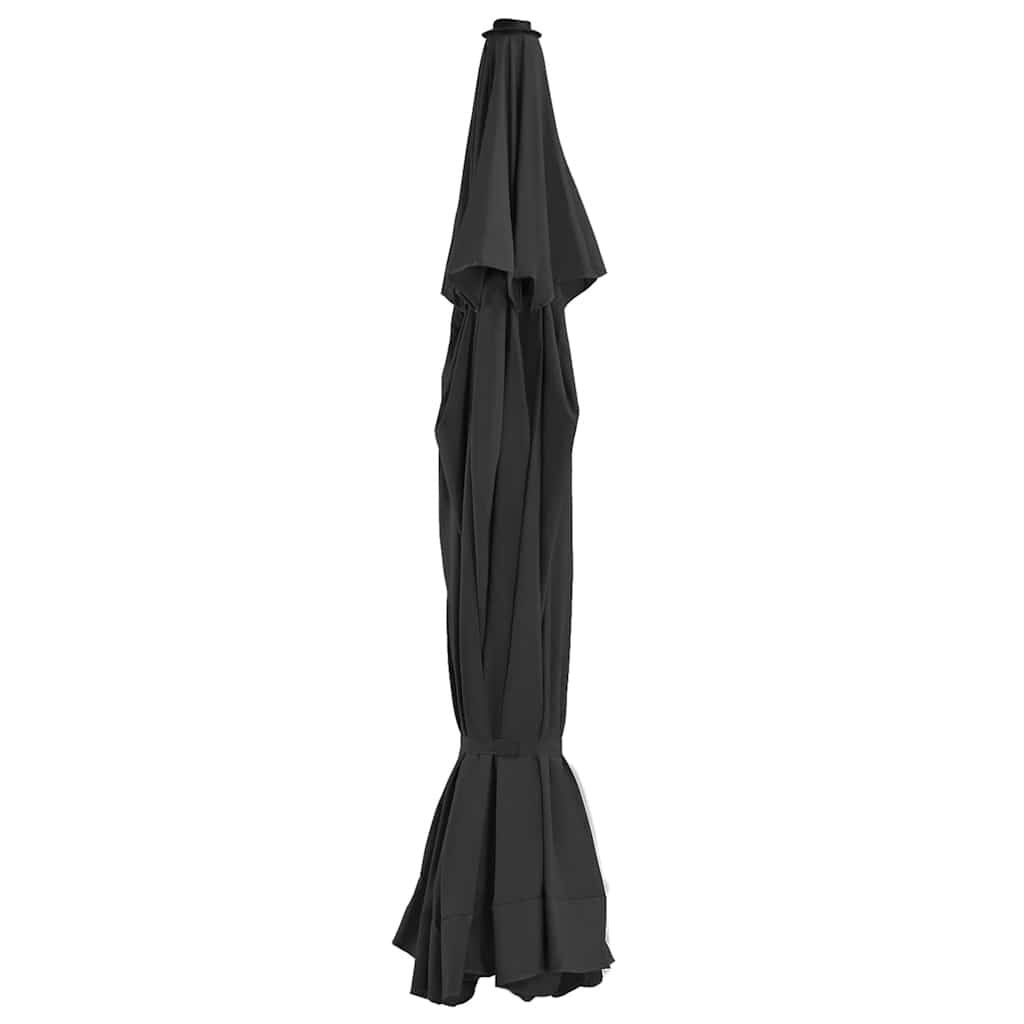 vidaXL Vervangingsdoek voor parasol 500 cm zwart