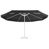 vidaXL Vervangingsdoek voor parasol 500 cm zwart