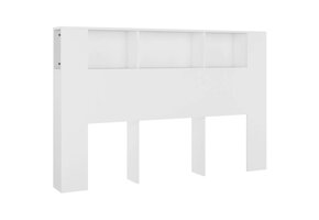 vidaXL Hoofdbordkast Wit 160x18,5x104,5 cm - 59% Korting