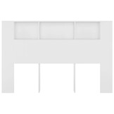 vidaXL Hoofdbordkast 160x18,5x104,5 cm wit