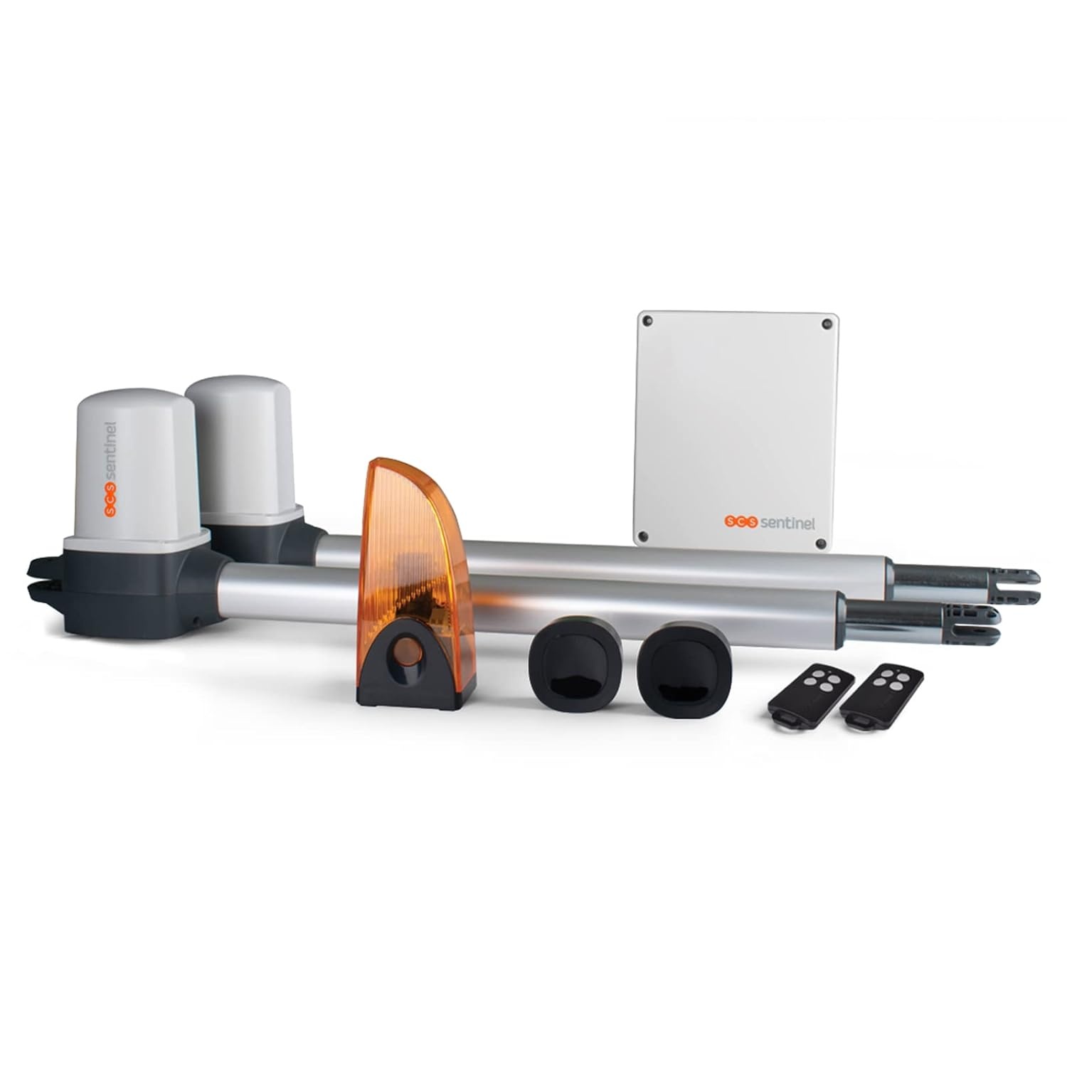 SCS Sentinel, MBA0103 Draaipoortaandrijving, 24V, 2 afstandsbedieningen, 50m bereik, LED-knipperlicht, 5 jaar garantie, 5m lang, 500kg max, OpenGate2