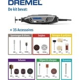 Dremel 4250 Multitool 175 W, rotatiegereedschapset met 35 accessoires, 175 W motor met elektronische feedback, variabele snelheid 5.000-35.000 o.p.m.
