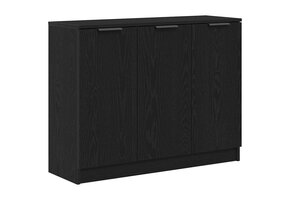 vidaXL Dressoir Zwart 90.5 x 30 x 70 cm Bewerkt Hout met 59% Korting