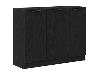 vidaXL Dressoir Zwart 90.5 x 30 x 70 cm Bewerkt hout