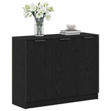vidaXL Dressoir Zwart 90.5 x 30 x 70 cm Bewerkt hout