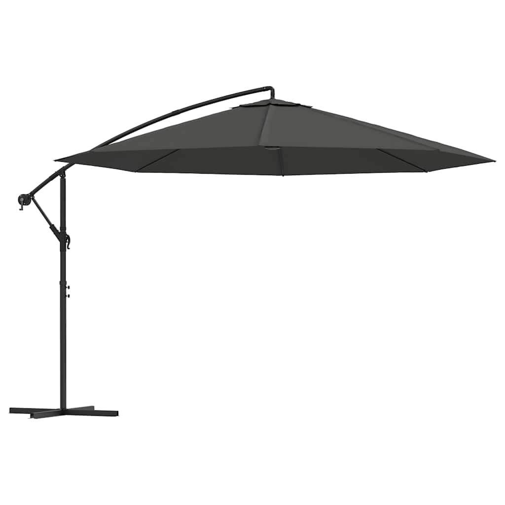 Zweefparasol Antraciet 350cm Aluminium Paal - 60% Korting!