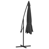 vidaXL Zweefparasol met aluminium paal 350 cm antracietkleurig