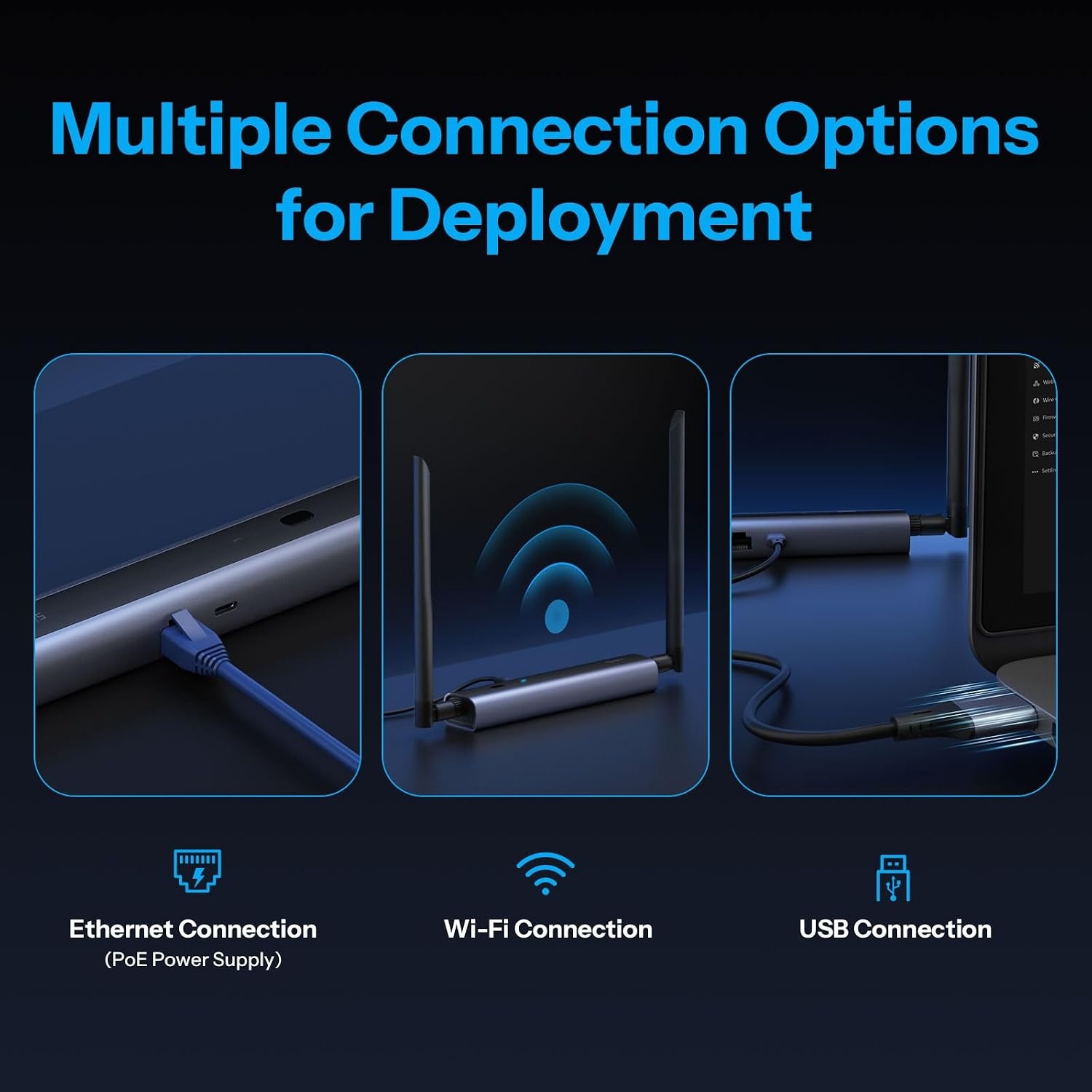 SONOFF PoE Dongle Max, ondersteunt Ethernet, Wi-Fi en USB, Gateway met EFR32MG24&ESP32D0, Stick voor Home Assistant of Zigbee2MQTT (Zigbee/Thread)