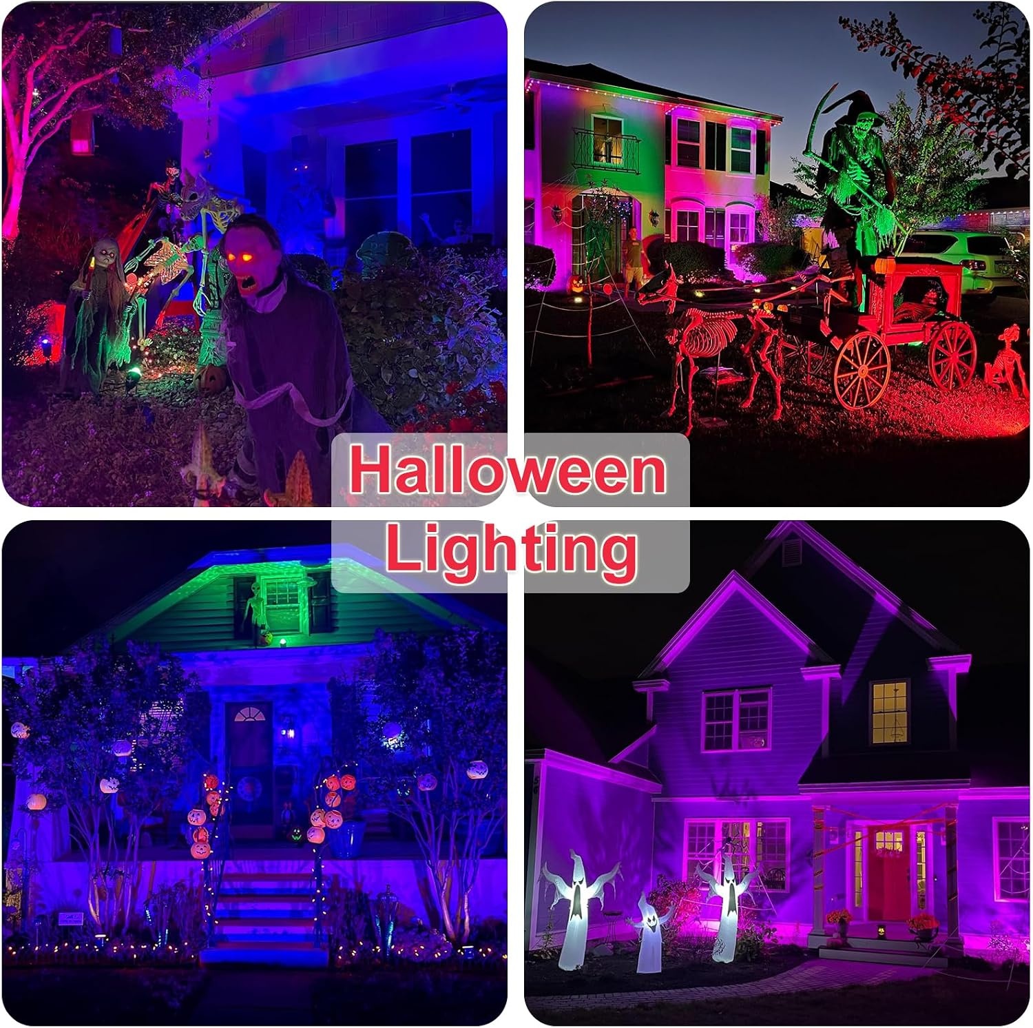 Taptoron 50W LED Breedstraler RGB - 4 Stuks - IP66 Waterdicht - 5700K Koud Wit - Bluetooth App Besturing