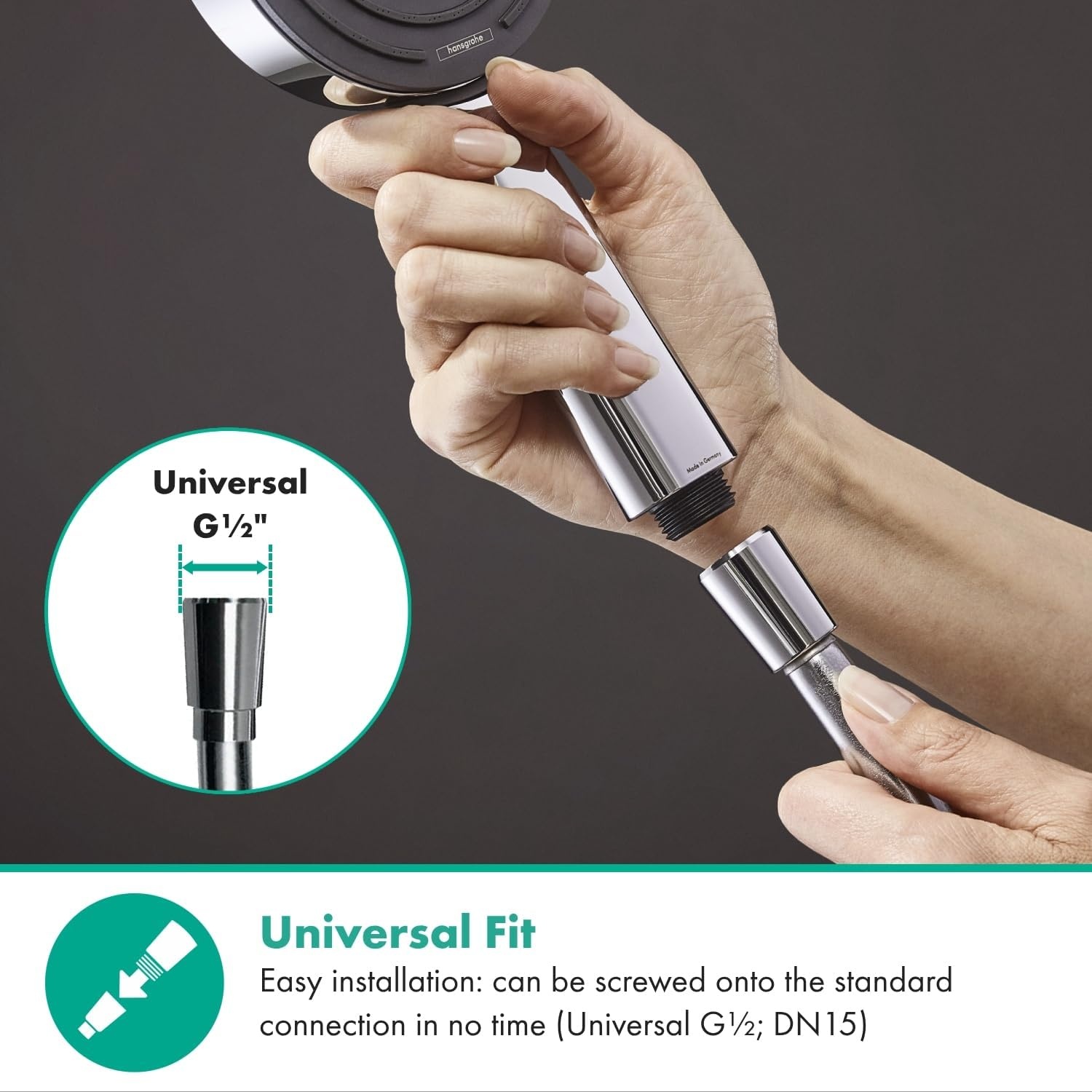 Universele Doucheslang 1,60m Chroom - Anti-Knik & Verdraaibeveiliging (32% Korting)