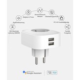 Slimme WiFi Stopcontacten (2 stuks) met USB & Stroommeting - 16A