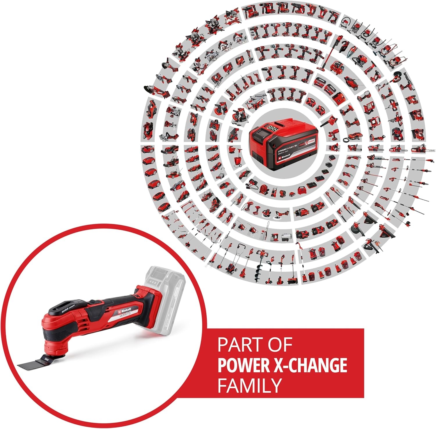 Einhell Accu Multitool 18V Power-X-Change - 34% Korting